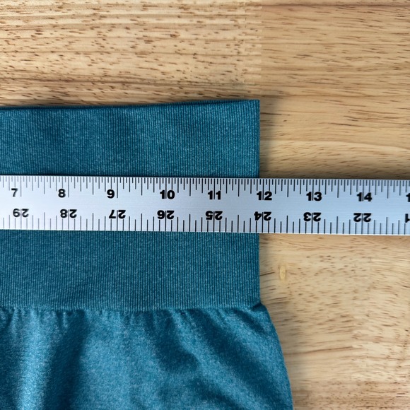 NVGTN Women's Small Teal Seamless Contour Leggings High Waisted Activewear Nylon - Picture 5 of 7